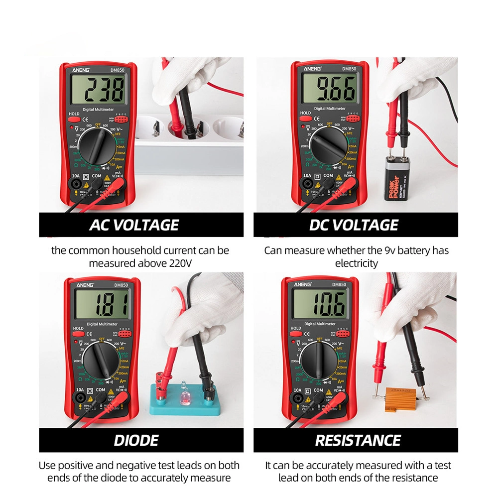 Aneng 1999 Counts Professional Electric Digital Multimeter