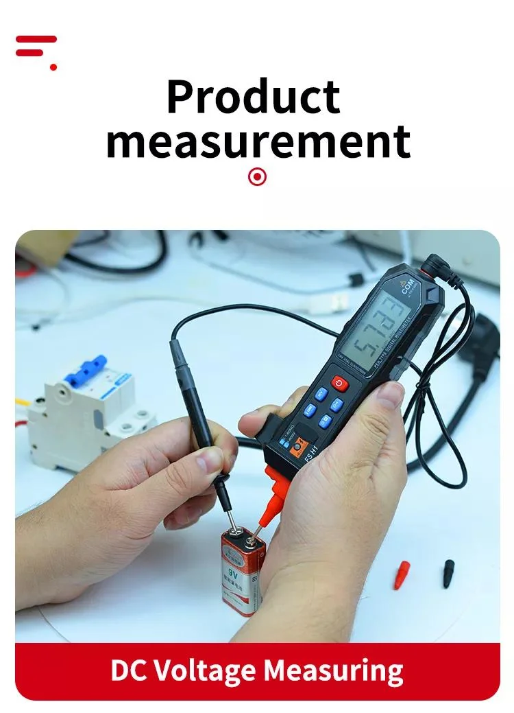 Pen Multimeter Auto Ranging LCD Display 6000 Counts Pen-Style Multimeter Tester