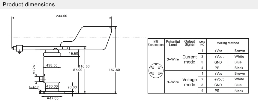 Aluminum Alloyed Firstrate FST200-202 0-5V RS485 Wind Direction Anemometer